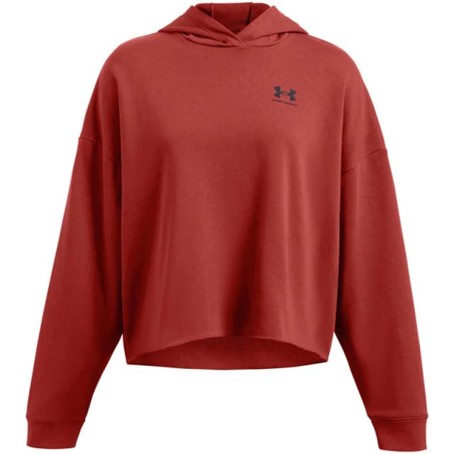 Under Armour Womens Rival Terry Crew Sweatshirt Orange female 10 (S)