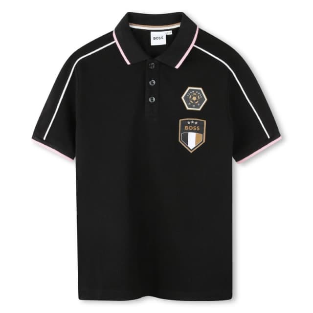 Boss Kids Logo Polo Shirt for Juniors Black 09B male 4Y