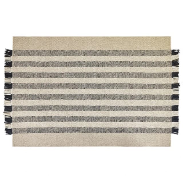 Beliani Rug Tacettin White 160 X 230 Cm Wool