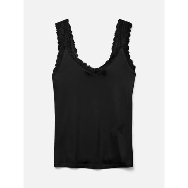 Vero Moda VM Rosa SL Top Ld62 Black female 8 (XS)