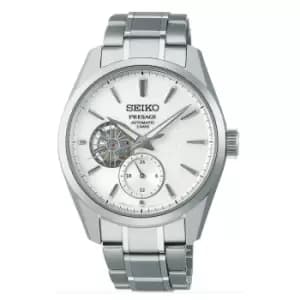 Seiko Presage 'Shiro' Sharp-Edged Open Heart Automatic 3 Days Mens Watch SPB415J1