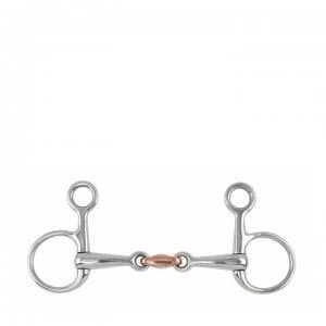 Shires Hanging Cheek Copper Lozenge Snaffle