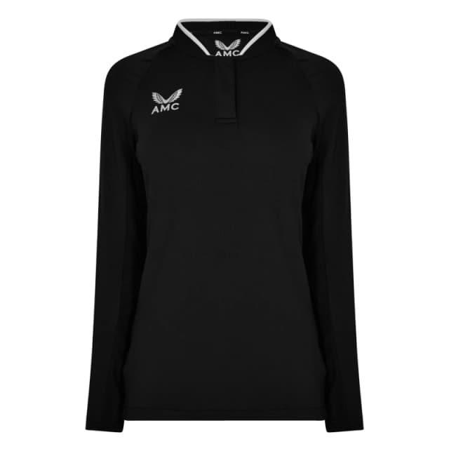 Castore Long Sleeve Polo Top Womens - Black 8