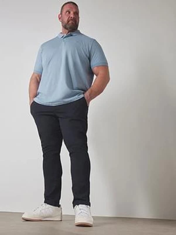 BadRhino BadRhino Men Stretch Chinos in Dark Navy Size: 52R Dark Navy 52R Male 5059738087772