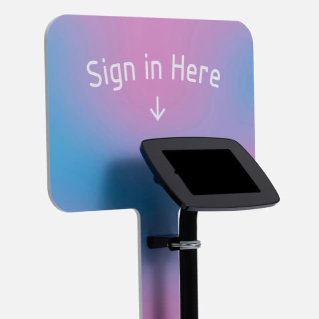 Bouncepad Original Elevate + Branding Board (inc USB Cable) Samsung Galaxy Tab A9 8.7 (2023) Black Covered Front Camera and Home Butto