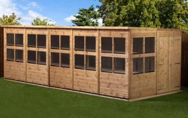 Empire Sheds Empire Pent Potting Shed 20X8 Double Door
