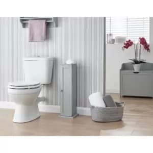 Colonial Toilet Roll Cupboard Grey