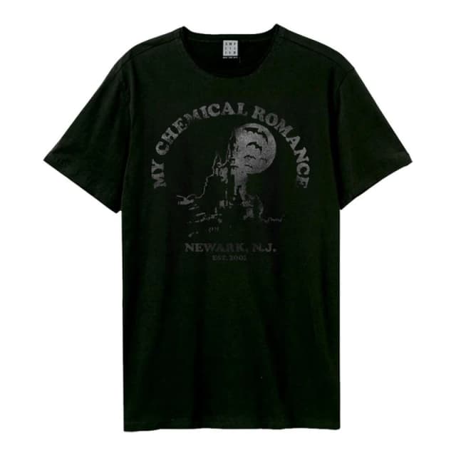 Amplified Amplified Men Newark Castle My Chemical Romance T-Shirt in Black Size: X-Small Black XS Male 5063852059980