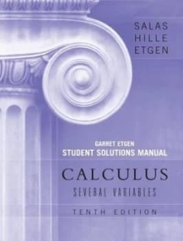 Student Solutions Manual to Accompany Calculus Several Variables 10e chapters 13 - 19 by Saturnino L. Salas Book