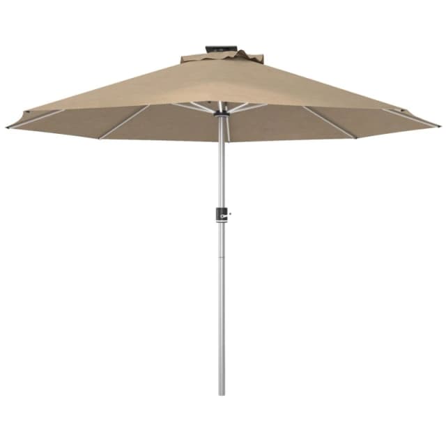 Outsunny Outsunny - 3(m) Solar Powered Garden Parasol with Lights 84D-332V00KK