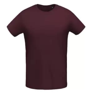 SOLS Mens Martin T-Shirt (L) (Oxblood)