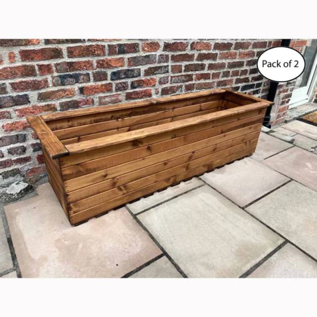 Charles Taylor Multi Pack of 2 - The Willoughby Extra Large Sleeper Trough - Wood in Light Brown Light Brown Unisex