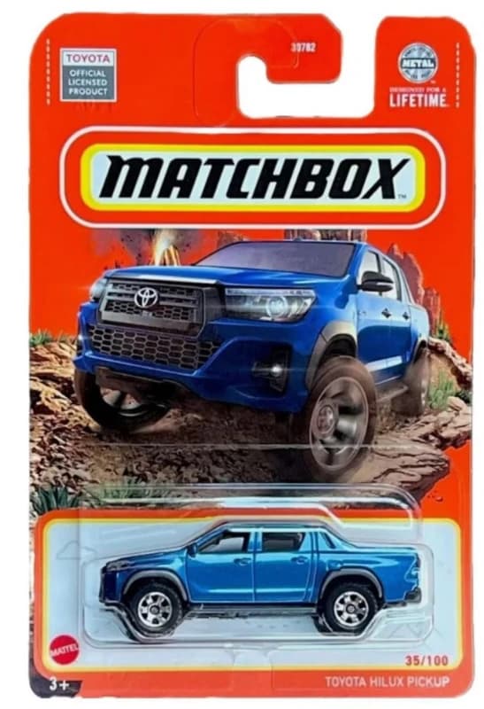 Matchbox Toyota Hilux Pickup Blau 35/100