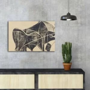 FAMOUSART-055 Multicolor Decorative Canvas Painting