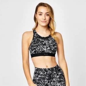 USA Pro Medium Sports Bra - Mono Scrawl