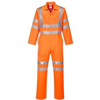 Portwest - RT42ORRS - sz S Hi-Vis Poly-cotton Coverall RIS - Orange
