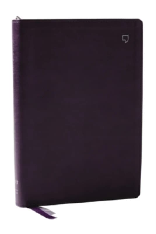 NET Bible, Large Print Thinline with Cross References, Purple Leathersoft, Comfort Print Leather / fine binding