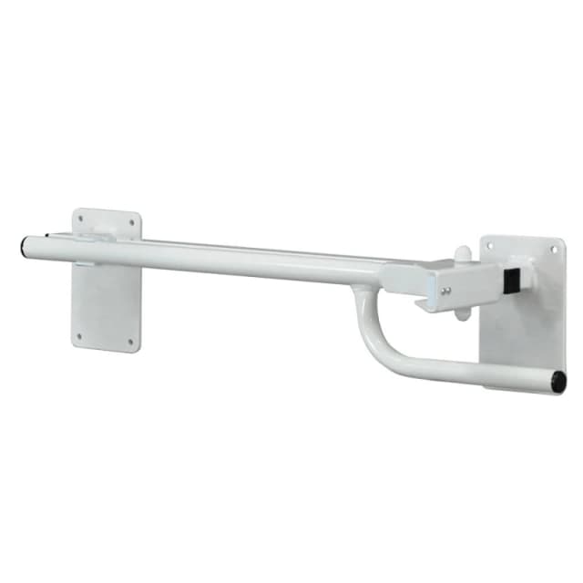 Loops Right Handed Toilet or Bed Rail - Power Coated Steel - Bedside Assistance Bar Metallics