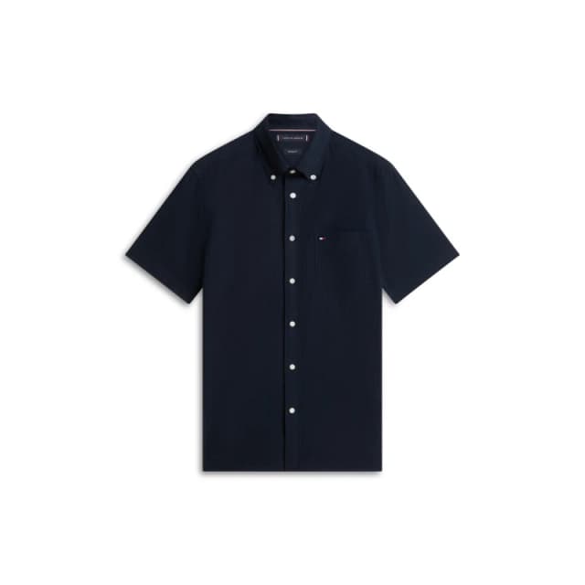 Tommy Hilfiger Seersucker Solid Ss Rf Shirt Desert Sky male S