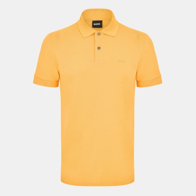 Boss Mens Firenze Short-Sleeve Polo Shirt Medium Orange male S