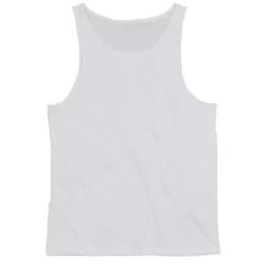 One By Mantis Unisex Drop Armhole Vest Top (L) (White)
