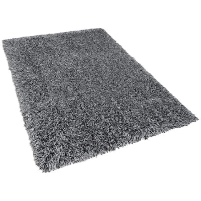 Beliani Shaggygy Rug Cide Black/ White 200 X 300 Cm