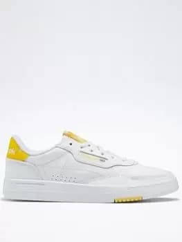 Reebok Court Peak Shoes, White/Grey, Size 4, Women