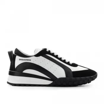 DSQUARED2 low Men White Pelle / Camoscio