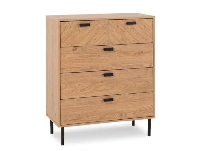 Seconique Leon Oak 32 Drawer Chest of Drawers