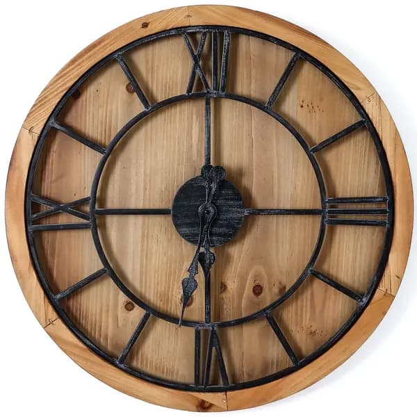 Hill Williston Wooden Wall Clock HI-21641