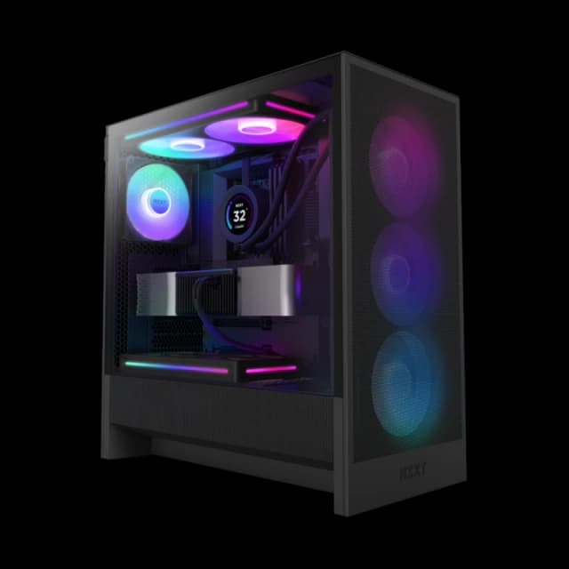 NZXT H5 Flow RGB (2024) Mid-Tower Case - All Black