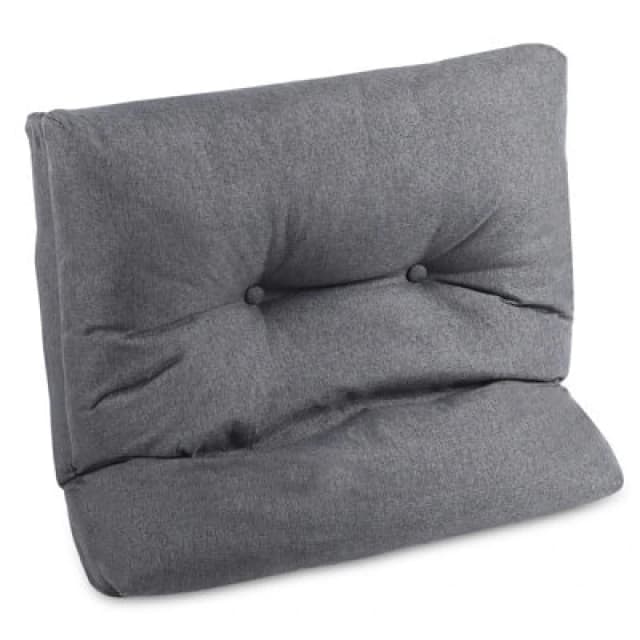 Sofa Cushion Soft Square Seat Cushion Backrest Pillows For Floor Chair Sofa Couch And Bed 21.6X21.6X5" (Gray)