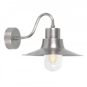 1 Light Outdoor Fisherman Dome Wall Light Antique Nickel IP44, E27