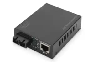 Digitus Gigabit PoE media converter, RJ45 / SC, MM, PSE