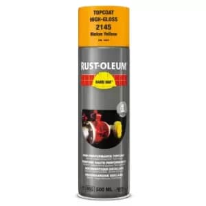 Rust Oleum Hard Hat Metal Spray Paint Traffic Yellow 500ml