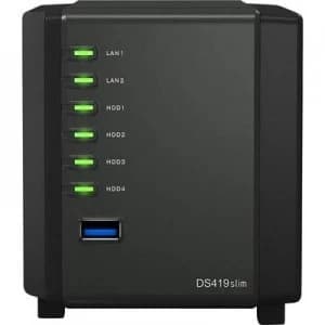 Synology DiskStation DS419slim NAS Server casing 4 Bay