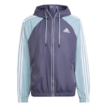 adidas BSC 3-Stripes Wind Jacket Mens - Shadow Navy / Magic Grey / Whi