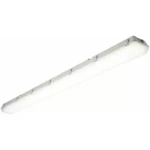 6ft High Lumen Emergency IP65 Batten Light - 74.4W Cool White LED - Frosted Pc