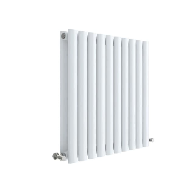 Balterley Horizontal Double Panel Radiator 2209 BTU Gloss White 600mm x 586mm White