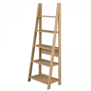 Scandinavia White Ladder Bookcase