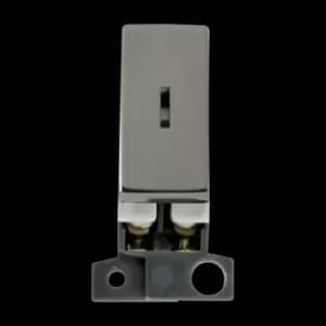 Click Scolmore MiniGrid 10A 2 Way Ingot Key Switch Black Nickel - MD003BN