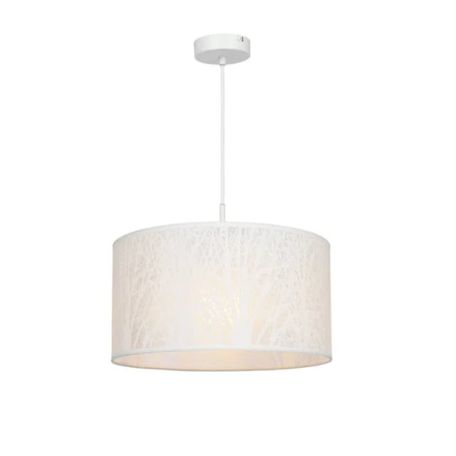 Netlighting Pinni Cylindrical Pendant Ceiling Light White 1x E27 White Unisex