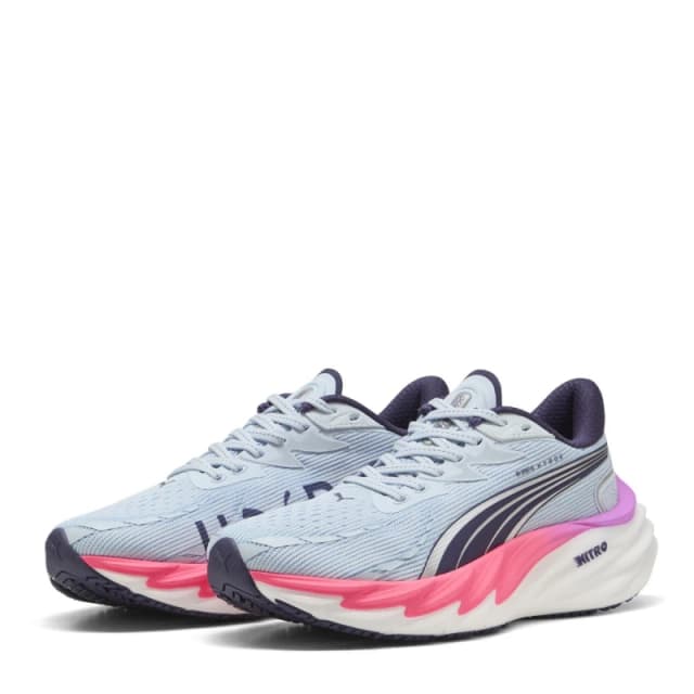 Puma Velocity NITRO 4 Hyrox Gray Pink SS26 Womens Shoes, Size 42 - EUR