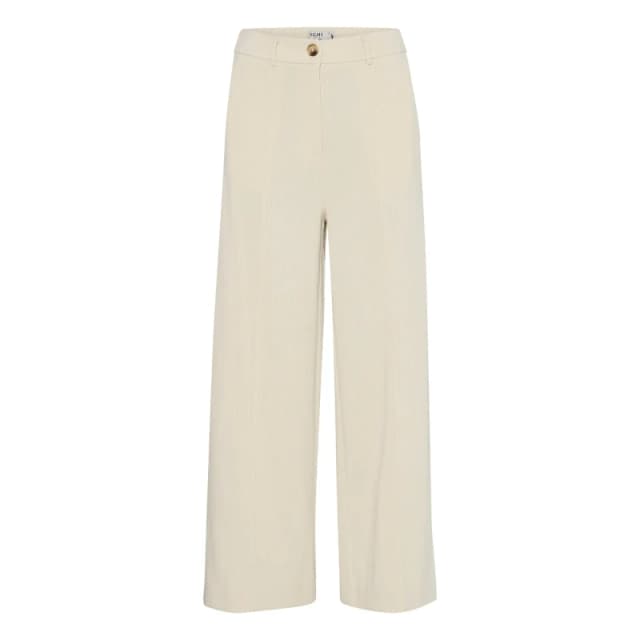 Ichi Womens wide-leg velvet pants Ichi Kate Corduroy Blanc Female S