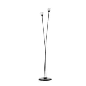 Onli Denver 2 Light Multi Arm Floor Lamp, Black