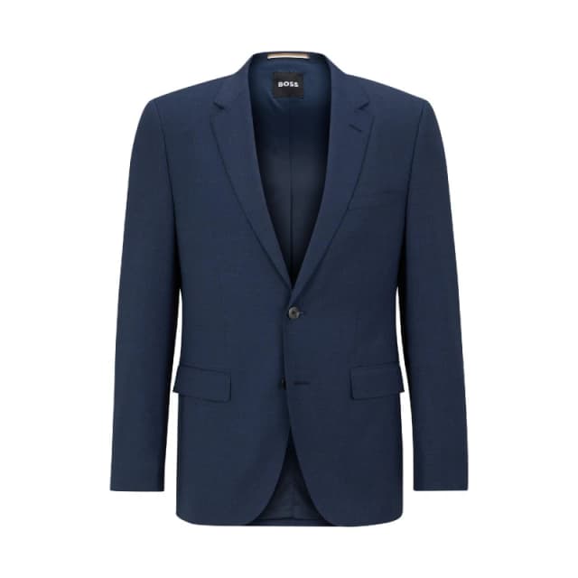 Boss Mens H Jasper Mm C Formal Jacket Open Blue male 34 (44)
