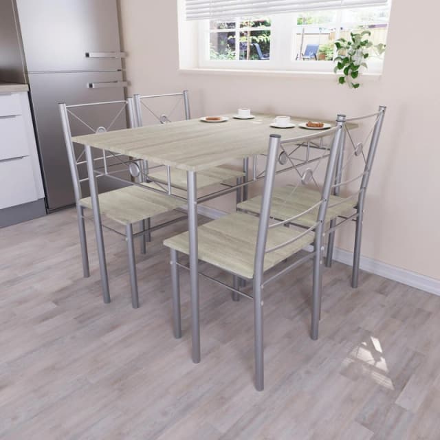 Lassic Vida Designs Roslyn 4 Seater Dining Set Oak unisex 4 Seater