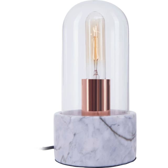 Premier Housewares Interiors by Premier Lamonte Marble Base Bell Lamp Grey