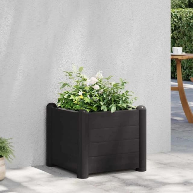 VIDAXL Garden Raised Bed pp Anthracite 43x43x35cm Vidaxl 8720286194003