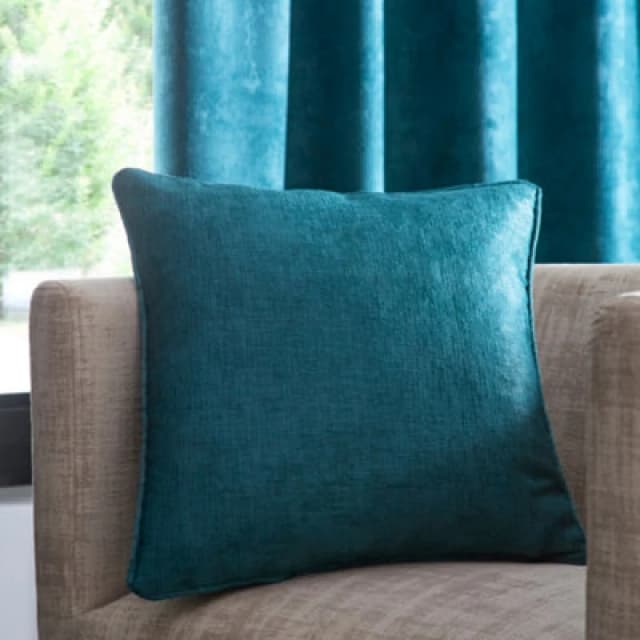Fusion Strata Luxe Forest Green Velvet Filled Cushion